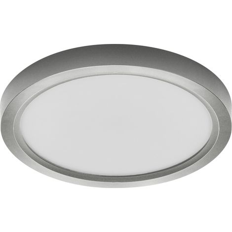 OSRAM  ORBIS Quickfix 245mm Plafonnier LED, 20W, 3000K blanc chaud, 2100lm, Click-DIM, Argent, Plastique/Métal