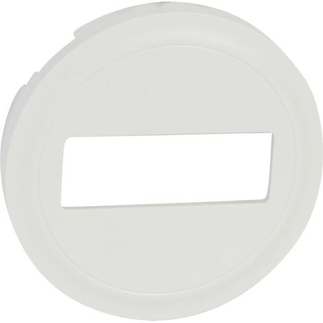 Legrand – Enjoliveur pour prise optique blanc – Gamme Céliane – Plastique – IP20 – Compatible SC/APC – LEG068295 (1/4)