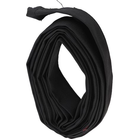 Gaine de protection pour tuyau de 7,5 m en nylon résistant à l'abrasion et ignifugé, pour la protection des faisceaux de câbles. (1/5)