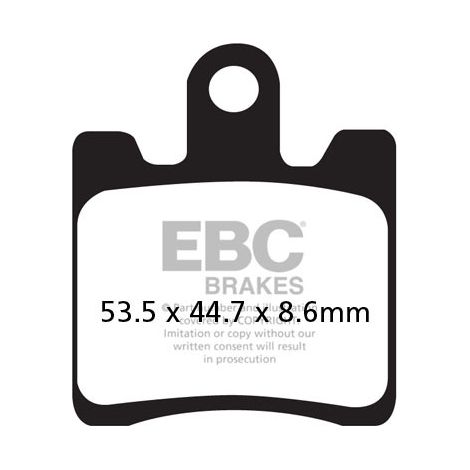 Pastillas de freno de carbono EBC SFAC283/4 para scooter (juego para 1 disco)
