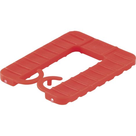 GLUSKE Euroklick Distanzplatte mit Sperrhaken 40 x 30 x 3 mm, rot, 1000 Stück  Unterlegkeile - Distanzplättchen