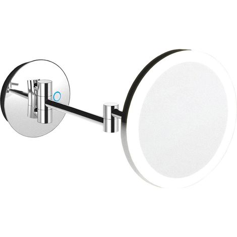 COSMIC Mirror Wall Mounted X5 Adjustable LED light Chrome, Architect Collection