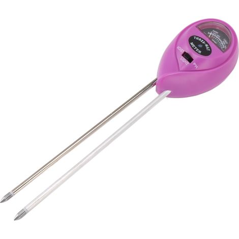 Testeur de sol numérique 3 en 1 de 25,8 cm avec double aiguille en ABS pour l'entretien des plantes de jardin (1/5)