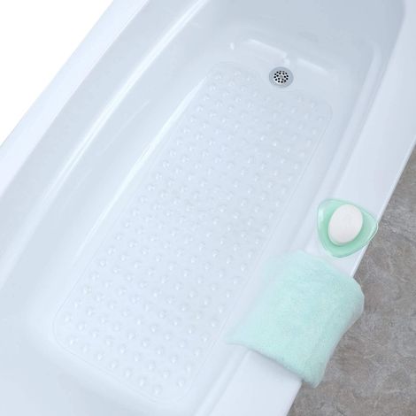 Tapis antidérapant extra long quatre vingt dix neuf sur quarante centimètres pour salle de bain personne agée (1/5)