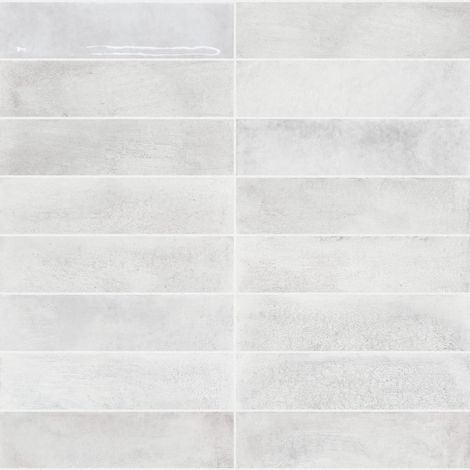 Carrelage effet Zellige Gris 24,6x6x0,85 cm Montel - Mur intérieur (vendu par carton de 0,5 m²) - RO'MA CARRELAGE