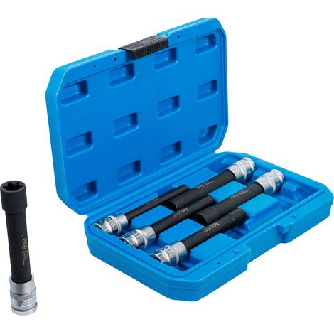 BGS juego de vasos de impacto perfil E, extralargos cuadradillo interior 12,5 mm (1/2") SW E10 - E20 6 piezas - 2028 (1/5)