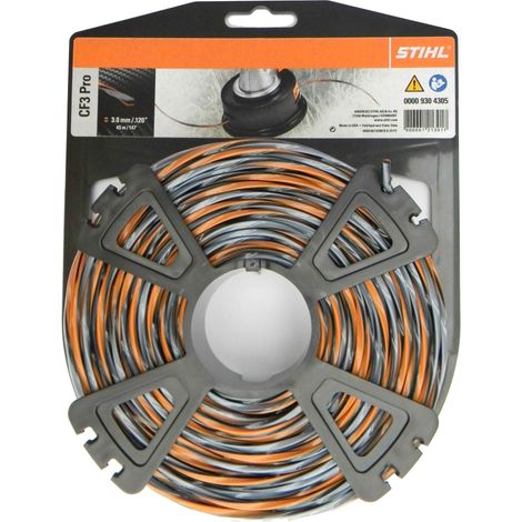 Fil de coupe High-Tech CF3 PRO Cruciforme STIHL débrousailleuse 00009304305 - 3 mm - 43 m