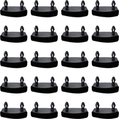 20 Stück 53 mm Lattenrost-Endkappen, Lattenbefestigungen für Bettgestelle, Lattenendkappen, Latten für Seitenteile, Verbindungszubehör für Doppel- und Einzelbetten (1/5)