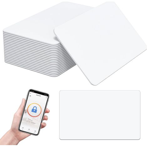 20 Pieces NFC Card, Square Rewritable NFC Tags, Ntag215 Memory (1/5)