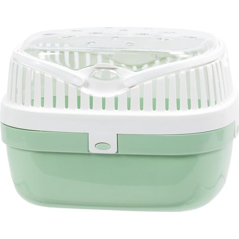 Ferplast ALADINO MEDIUM Trasportino per roditori di medie dimensioni. Variante MEDIUM - Misure: 30 x 23 x h 21 cm - Verde chiaro (1/5)
