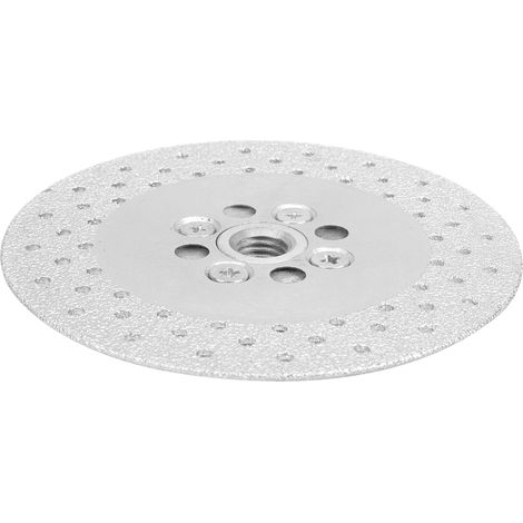 Scie à polir circulaire segmentée de 125 mm avec disque de coupe diamanté et plateau de meulage (1/5)