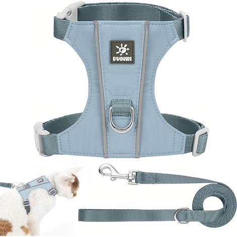 Harnais pour Chat Anti Évasion avec 150CM Laisse Réglable (1/5)