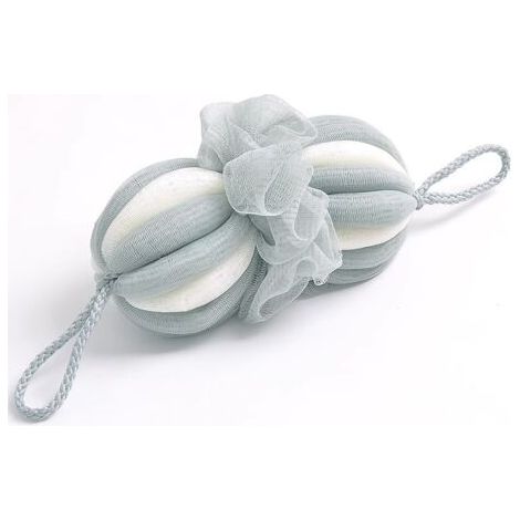 QORVA-Éponge de bain extensible verte (1 pièce), serviette de bain d'été, durable et mousse bien. (1/5)