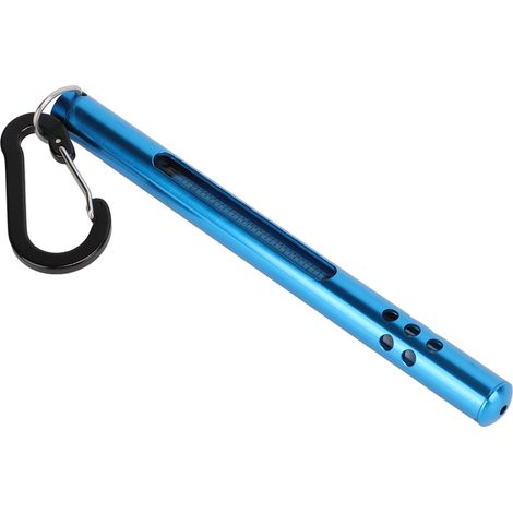 Thermomètre pour la pêche à la mouche, outil de mesure de la température de l'eau en rivière avec mousqueton bleu (1/5)