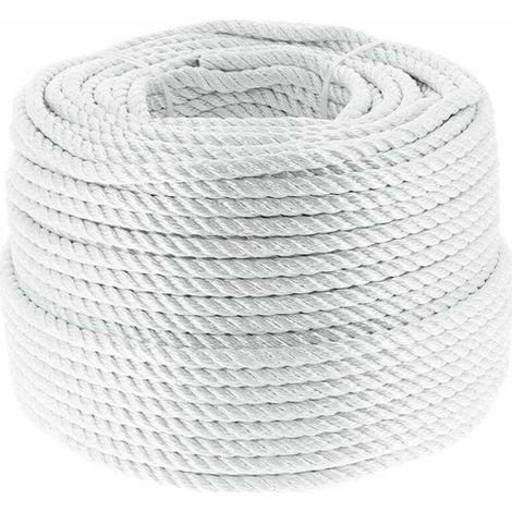 – Rouleau de corde en nylon tressée 10mm – Longueur 5m – Charge de rupture 0,44 kN – Pour chantiers humides et espaces confinés (1/2)