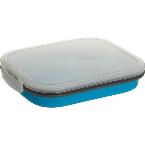 Interiors by Premier Stylish Blue Collapsible Lunch Box, Vibrant Lunch Box, Versatile Tiffin Box, Lightweight Lunch Packs (1/5)
