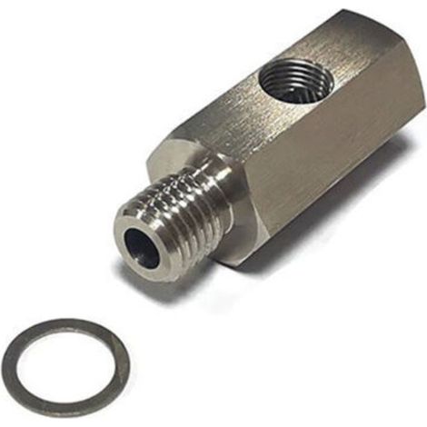 M12x1.5 1/8 NPT Turbo Öldrucksensor T-Stück Adapter Edelstahl Autozubehör