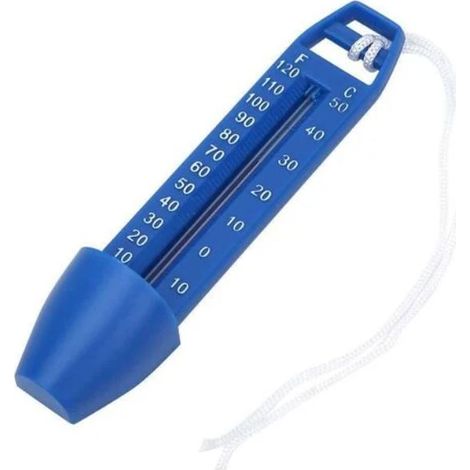 Wasserthermometer – Anzeige in Celsius und Fahrenheit – Stoßfest – Integrierte Tasche – Für Schwimmbad, Spa, Whirlpool, Teich – 1 Stück (1/5)