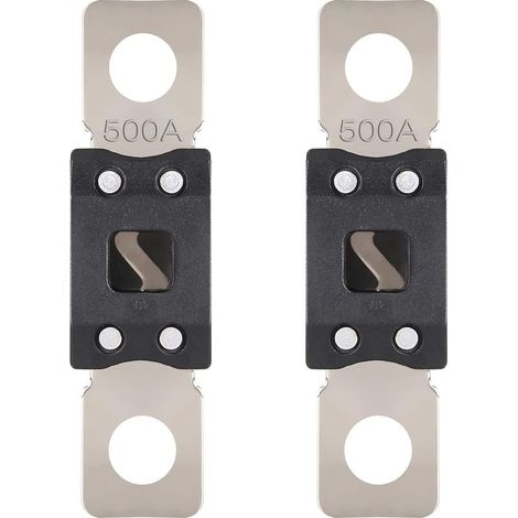 MEGA Fusible 500A Mega Fusible Voiture 500 Ampères Visser Fusibles pour Auto à Courant Élévé pour Caravanes Camion Bus (2 Pièces) (1/3)