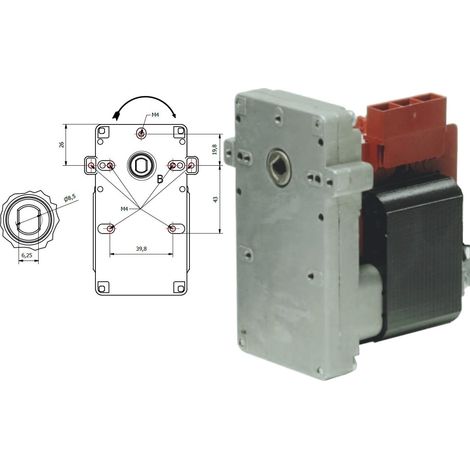 MOTORIDUTTORE STUFE A PELLET K9115006 KENTA KARMEK ONE ORARIA 25W 1,5RPM