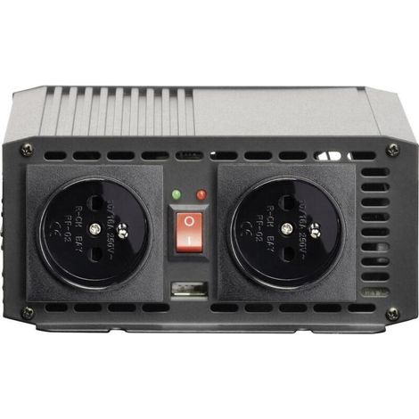 [NEUWERTIG] B-Ware Voltcraft Wechselrichter MSW 700-12-F 700W 12V/DC mit USB und Steckdose (1/2)