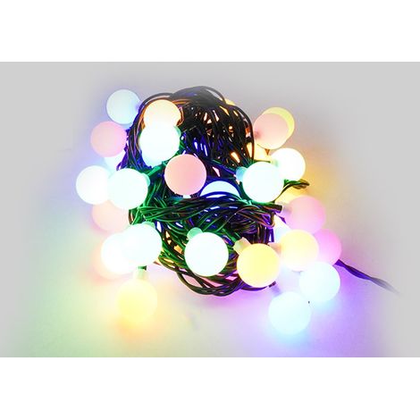 Luci di Natale Filo 40 LED 3m Multicolor Cavo Verde (1/2)