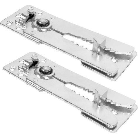 Lot de 2 connecteurs pour canapé d'angle, connecteurs métalliques pour canapé d'angle coulissant - Ri (1/5)
