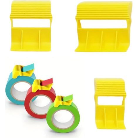 6-teiliges Set, drei Größen, Klebebandklemme, Klebebandtrenner, verbessert die Arbeitseffizienz, kleiner Klebebandschneider (1/5)