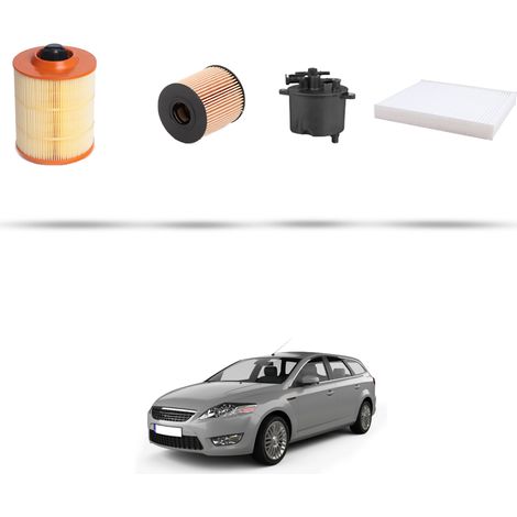 Kit tagliando 4 filtri compatibile con Ford Mondeo IV 2.2 Tdci 129kw dal 2008 (1/5)