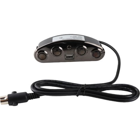 Chargeur de canapé USB à prise bouton électroplaquée, poignée de chargement USB à 5 boutons (1/5)