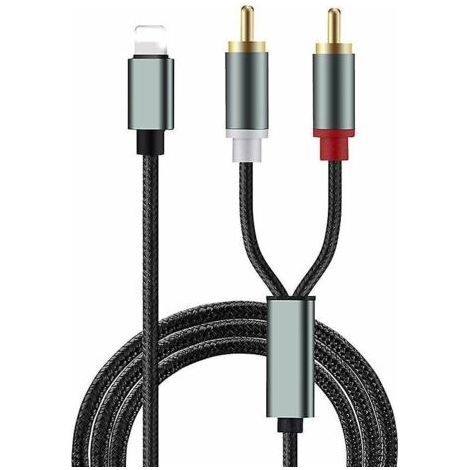 Apple vers 2rca Lotus câble câble audio haut-parleur amplificateur audio Iphone lien de téléphone portable meilleur câble audio (1/5)