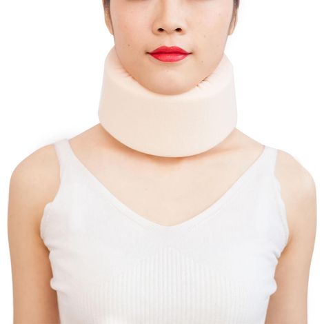 Ceinture cervicale souple pour le sommeil, en mousse composite haute densité, type S, rose - Taille L (1/5)