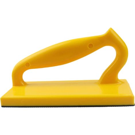 Bloc de Poussée pour Menuiserie Sécurité à Prise Ergonomique Antiglisse Surface Motif Accessoire Scie Circulaire Table Atelier- Jaune - (1/5)