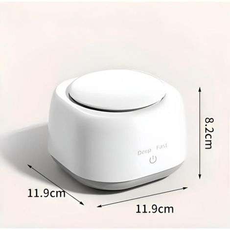 Nettoyeur d'appareils dentaires, à ultrasons, 2 niveaux de réglage, 250 ml, 48 kHz, fonction de désinfection, blanc (1/5)