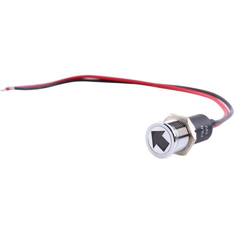 12V 14mm LED Tableau de Bord Avertissement Brouillard Clignotant Indicateur Vélo Voiture Bateau Lampe Rouge Bleu Vert (1/5)
