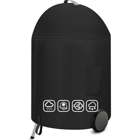Housse de Protection pour Barbecue au Charbon de Bois 57 cm Oxford 600D Pour Touch Robuste et Étanche 7150 de 57 6 x 96 cm (1/4)