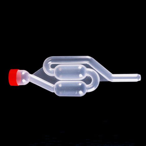 Sollbry esclusas de aire de fermentación de plástico transparente con tapón, válvula de escape para elaborar cerveza, vino y sidra. (1/4)