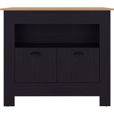 Tuhome Concept – Isola cucina KAIT con piano funzionale in legno agglomerato MDP – Spazio contenitivo per organizzazione ottimale – Design sobrio per ambienti moderni (1/5)