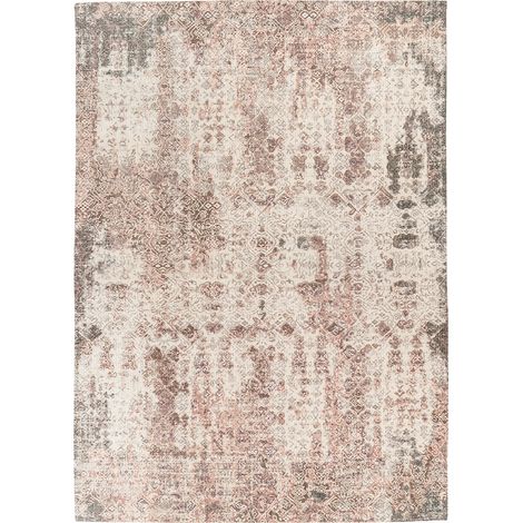 Tappeto Vintage Perry in Cotone e Poliestere Color Ruggine (1/4)