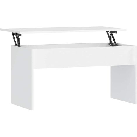 Maison Exclusive - Couchtisch Weiß 102x50,5x52,5 cm Holzwerkstoff (1/5)