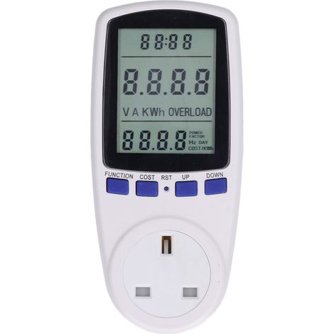 Moniteur de charge de batterie LCD, 7 modes d'affichage - Connecteur pour compteur de puissance 230 V-AquaForge (1/5)