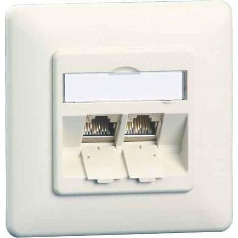BTR NETCOM Anschlussdose C6Amodul UP 2Port 180 UP,rws TN C6Amod-2UP-180rw (1/2)