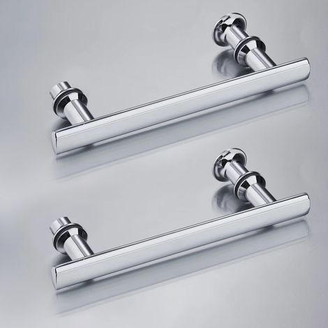 Square Stainless Steel Shower Door Handles (1/2)