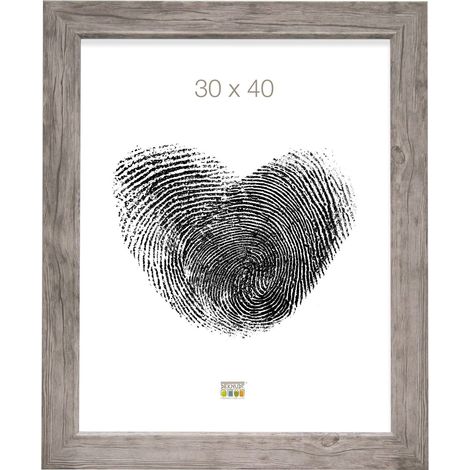 Cadre Photo Couleur Bois Gris Photo 30x40cm S48SH7 (1/3)