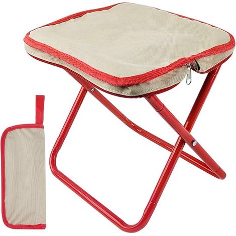 Poggiapiedi da 30 cm, sgabello da campeggio, sgabello da balcone portatile con borsa per il trasporto, mini sgabello da campeggio, piccolo sgabello pieghevole portatile, sgabello da giardino pieghevol (1/5)