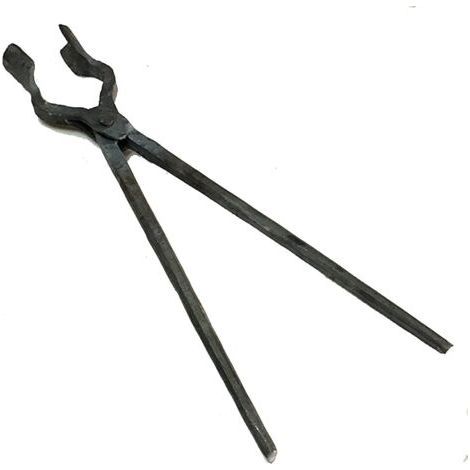 Pinces De Forgeron Pinces à Bouche Ronde Outils De Forge De Forgeron De Forgeron Pinces à Couteau Outils De Forgeron Pinces à Boulons Convient pour La Forge D'étau D'enclume 45cm (1/3)