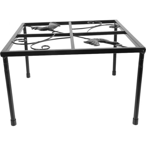 Support Métallique Carré en Fer pour Mangeoire et Abreuvoir Poules, Résistant aux Intempéries, Facile à Installer, pour Poulailler Intérieur et Extérieur (1/5)