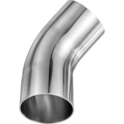 OD 2.8 Pouce 45 Degré Cintrage À Mandrin Coude, Épaisseur 2 Mm 304 Acier Inoxydable Tuyau Échappement Coude Pour Voiture Modifié Système Échappement, Rampes D'escalier Courbe (1/5)