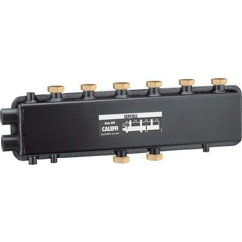 Hydraulischer Abscheider-Kollektor für Heizungsanlagen Sepcoll Caleffi 559231 Schwarz