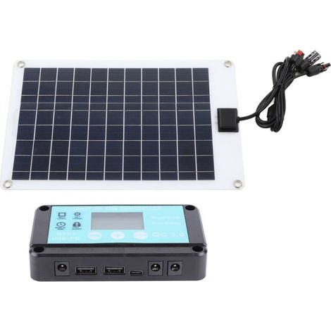 50-W-Solarpanel mit 100-A-MPPT-Laderegler für 12-V-Batterien und Gleichstrom-Ladegeräte (1/5)